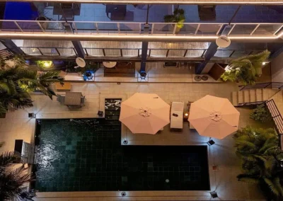 Photo verticale piscine villa des orchidées à Nosy Be
