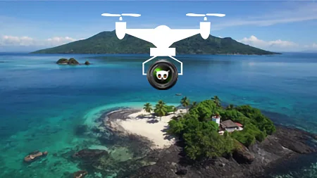 photographie aerienne par drone a nosy-be